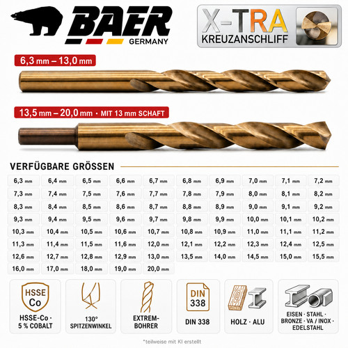 Punte spirale baer - baer, /