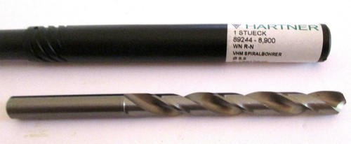 Hartner vhm spiralbohrer ø8 - spiralbohrer, Ø8,9