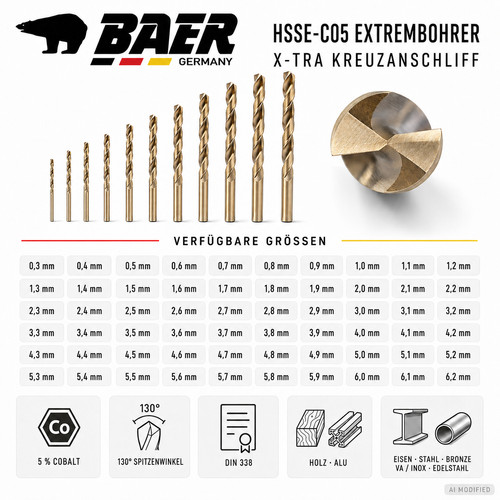Spiralbohrer baer hsse - baer, hsse-co
