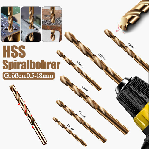 Set punte elicoidali - , hss