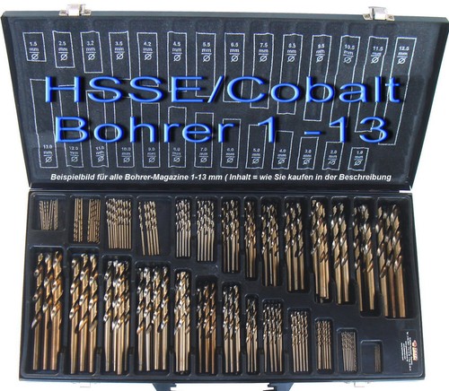 Hssco spiralbohrer set 13 x - set,